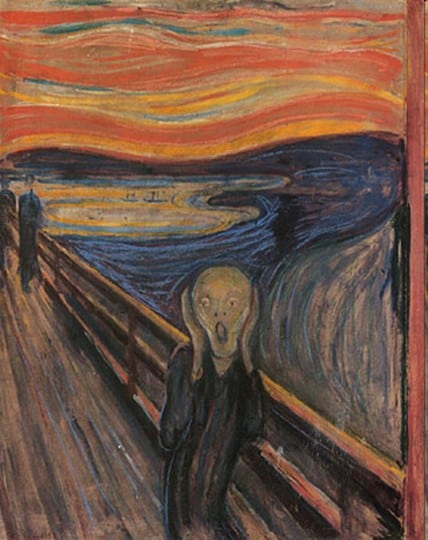 A picture of the painting 'The Scream'