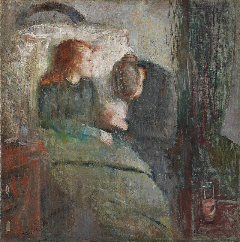 A picture of the painting 'The Sick Child'