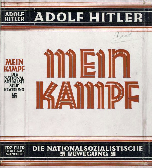 What started world war II? - Cover of the book written by Hitler.
