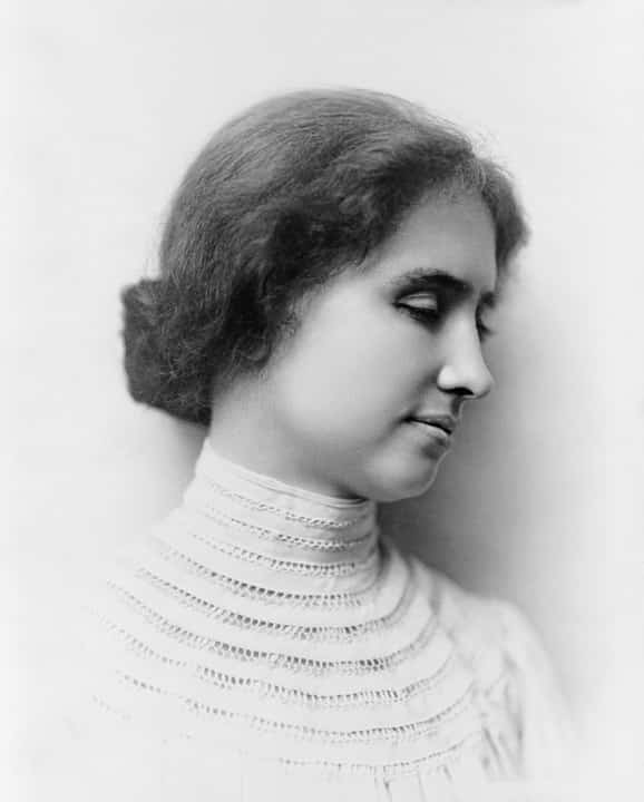 The biography of Helen Keller -  A portrait of Helen Keller