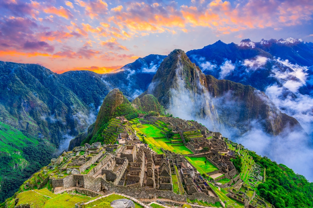 The seven wonders of the world - A picture of Machu Picchu