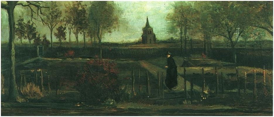 Biography of Vincent Van Gogh - Pasonage garden, May 