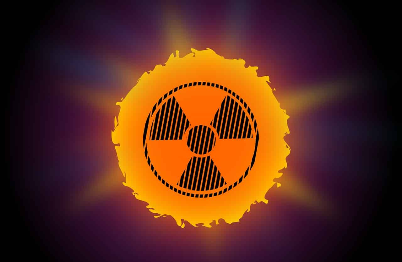 Symbol of nuclear radiation