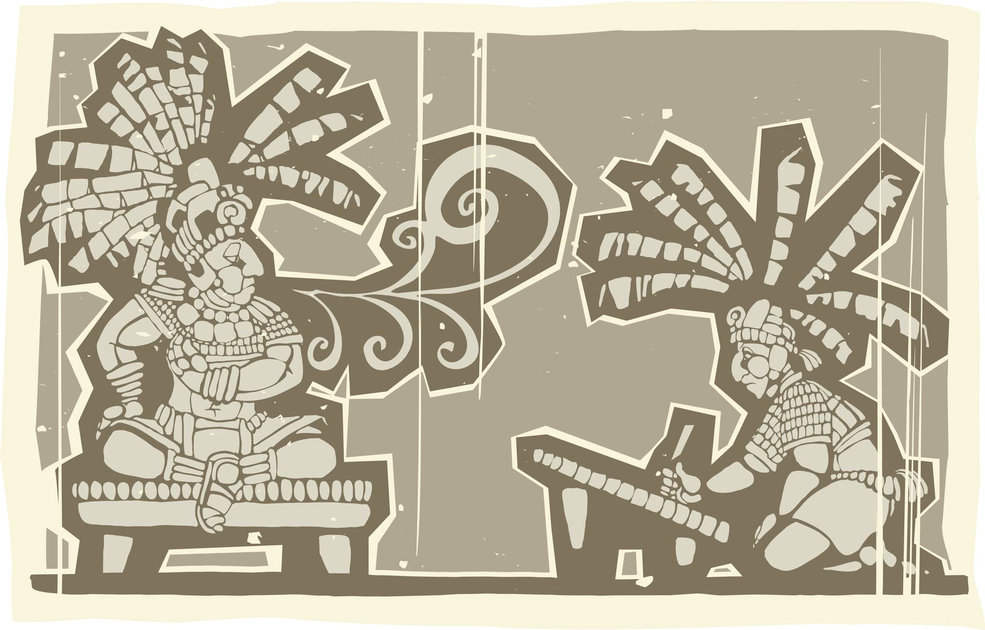 Трон Мексика рисунок