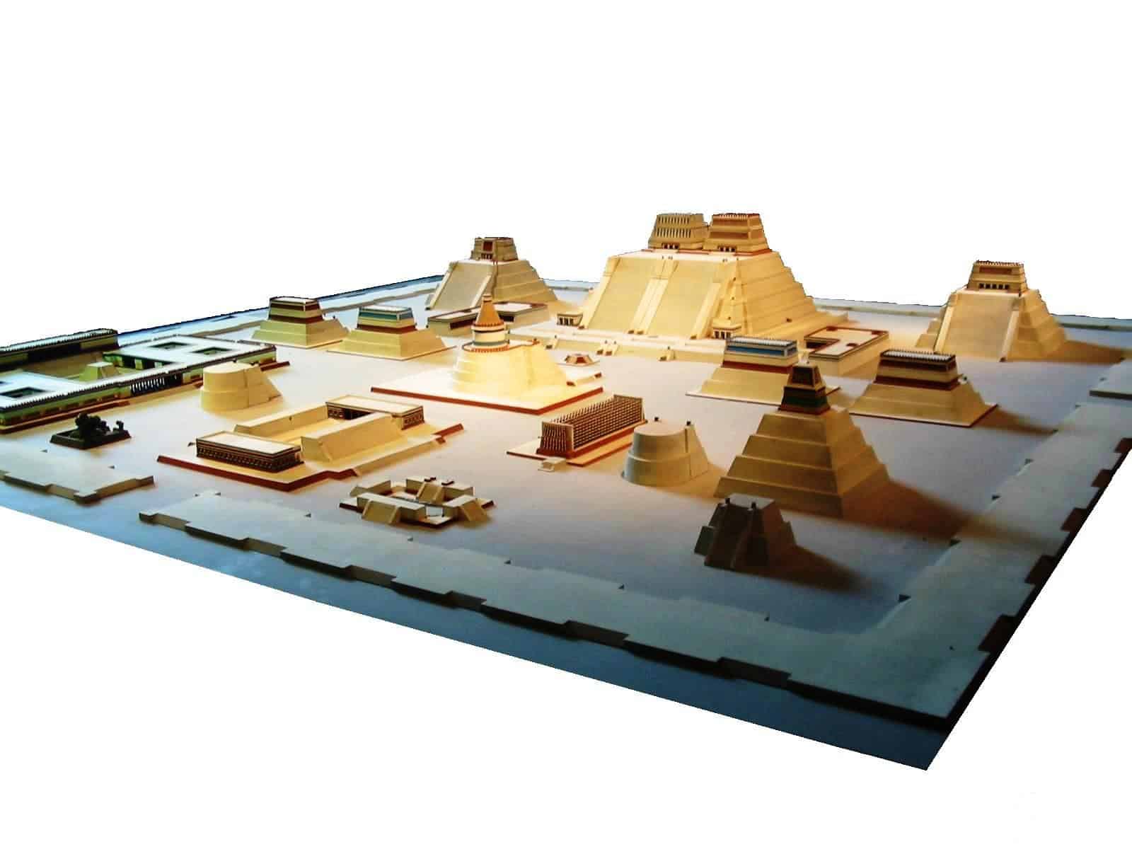 A model of Tenochtitlan, Aztec capital